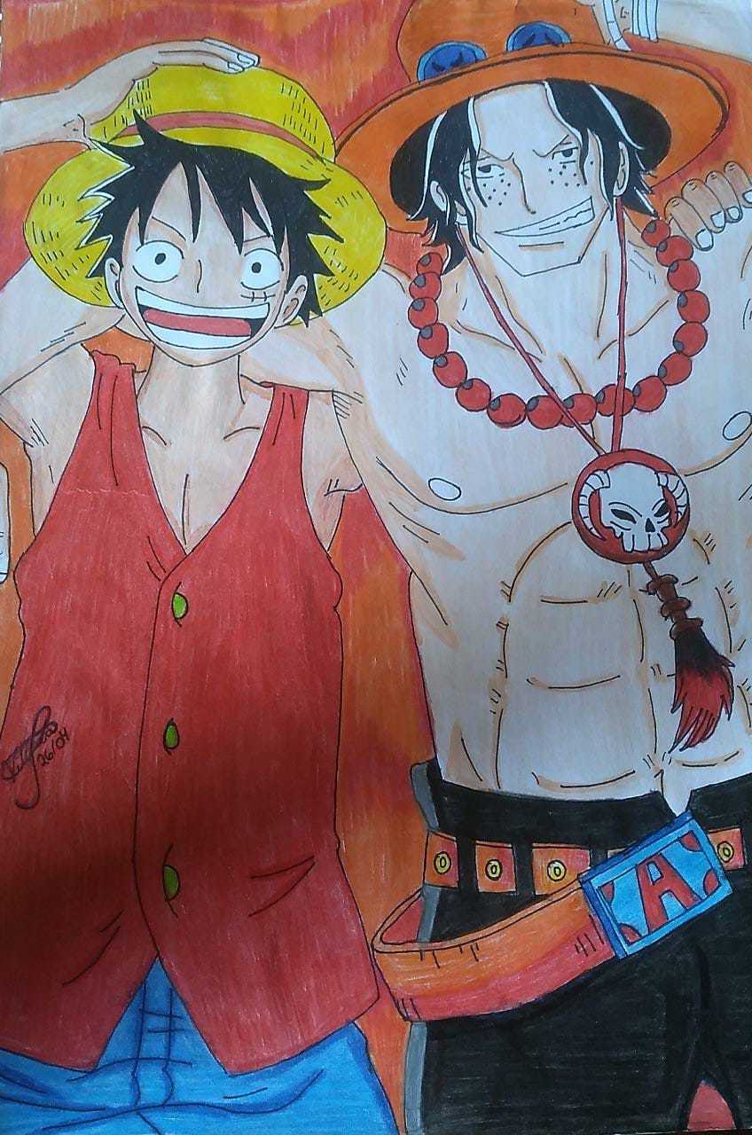 Anderson: Desenho colorido: Gogetta do anime Dragon Ball Z